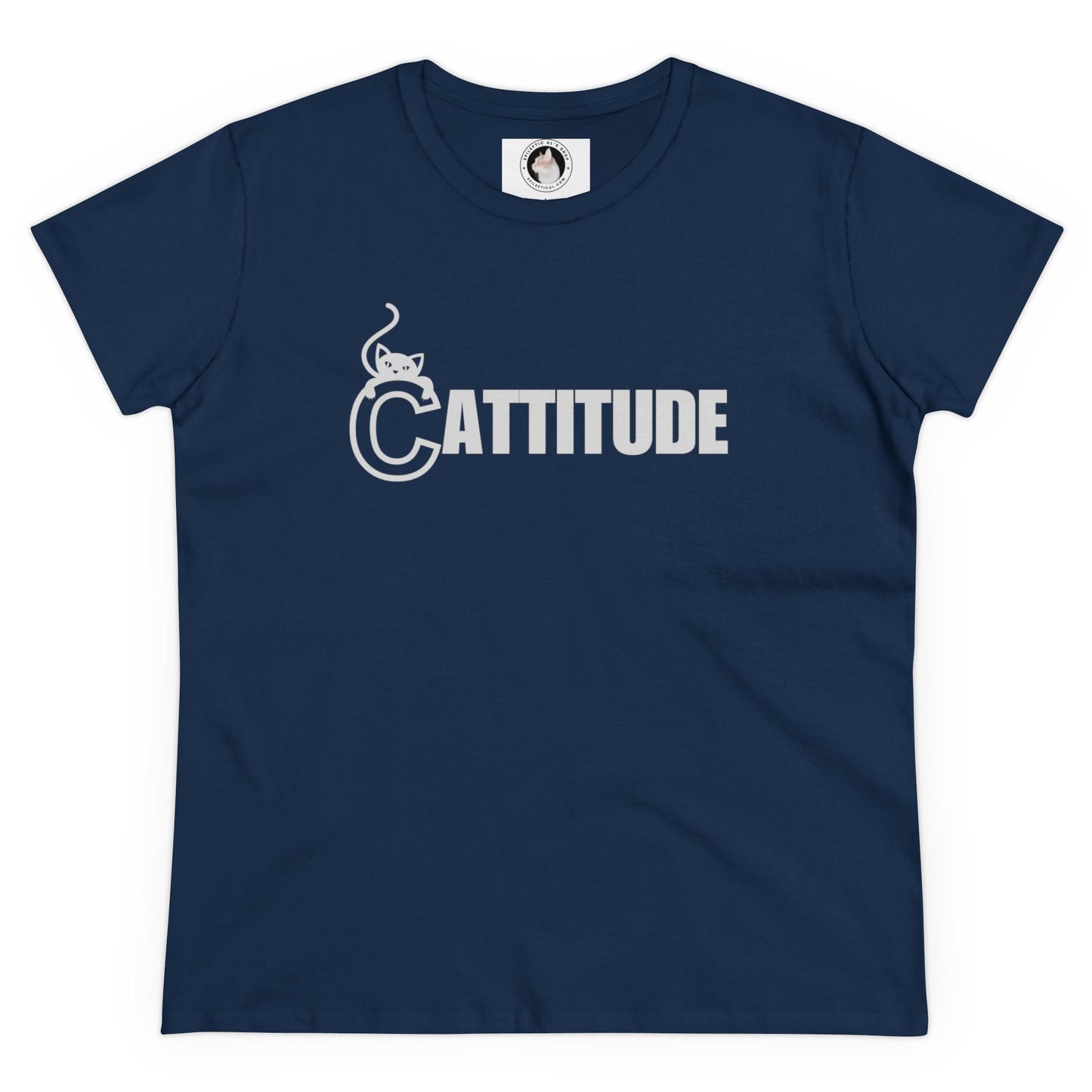 Cattitude Women's Midweight Cotton Tee