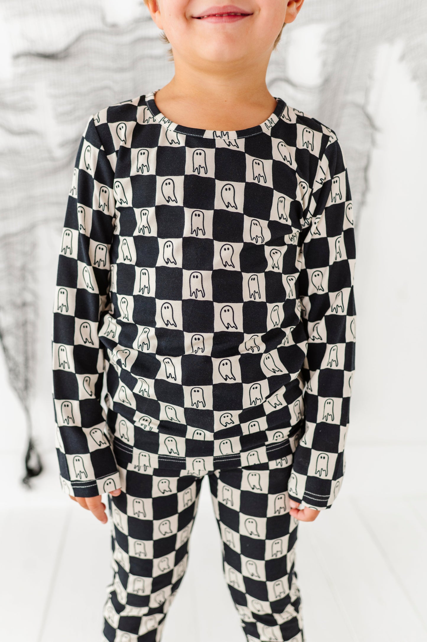 Checkered Ghost | BAMBOO PJ SET