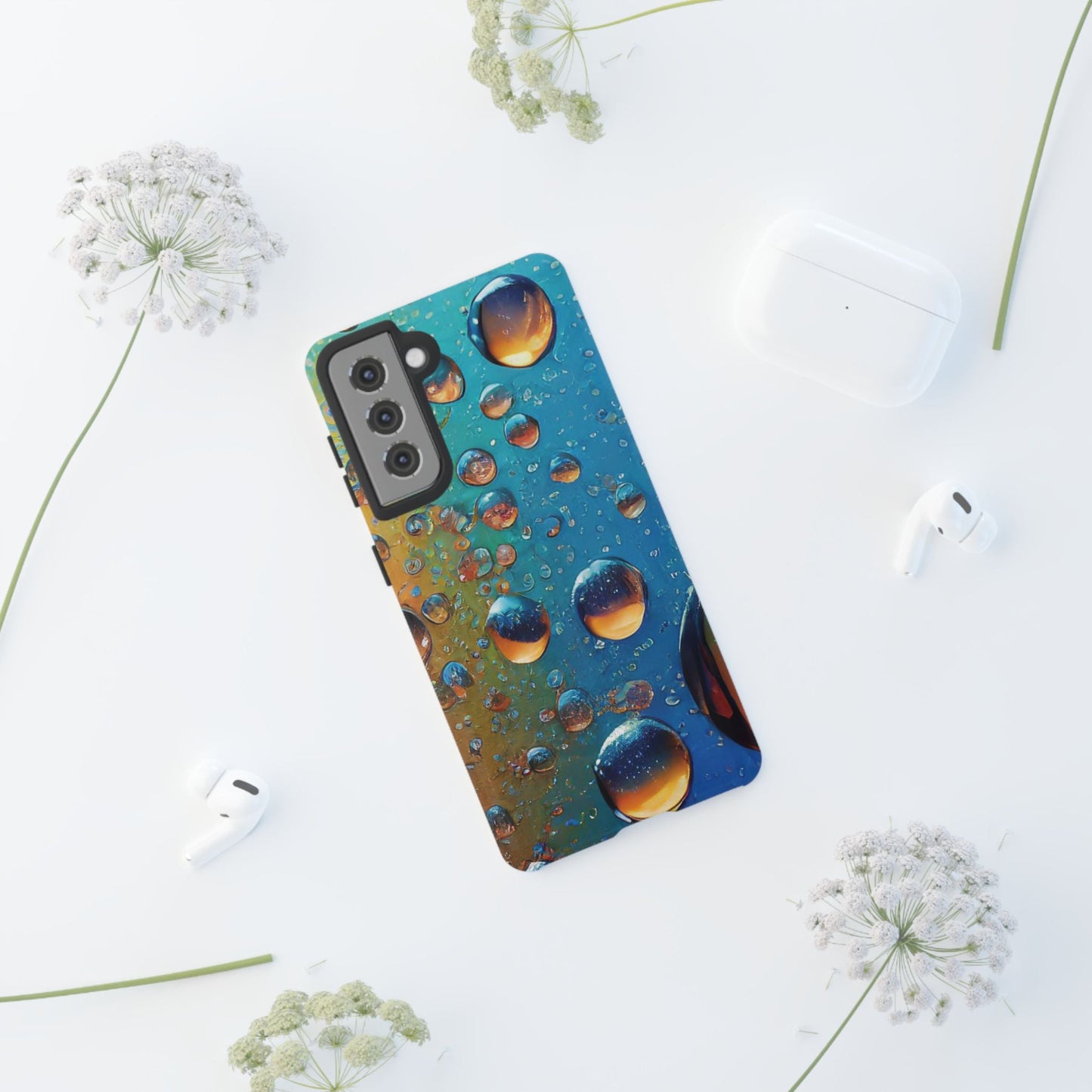 Colorful Water Droplets Tough Phone Case