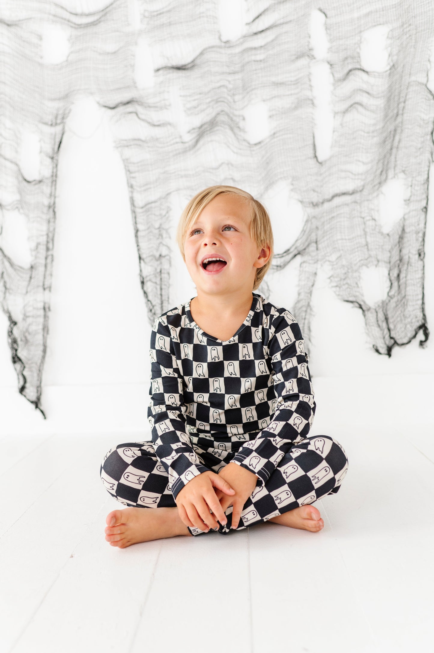 Checkered Ghost | BAMBOO PJ SET