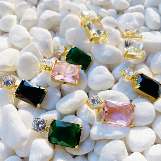 Banquet In Castle Jewel Earrings - Aaria Tees