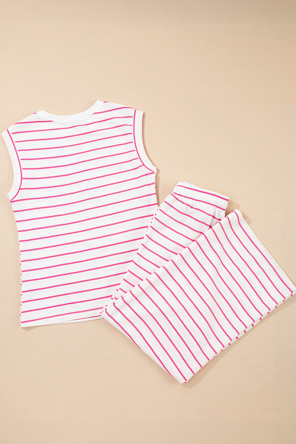 Avery Stripe Casual Wide Leg 2pcs