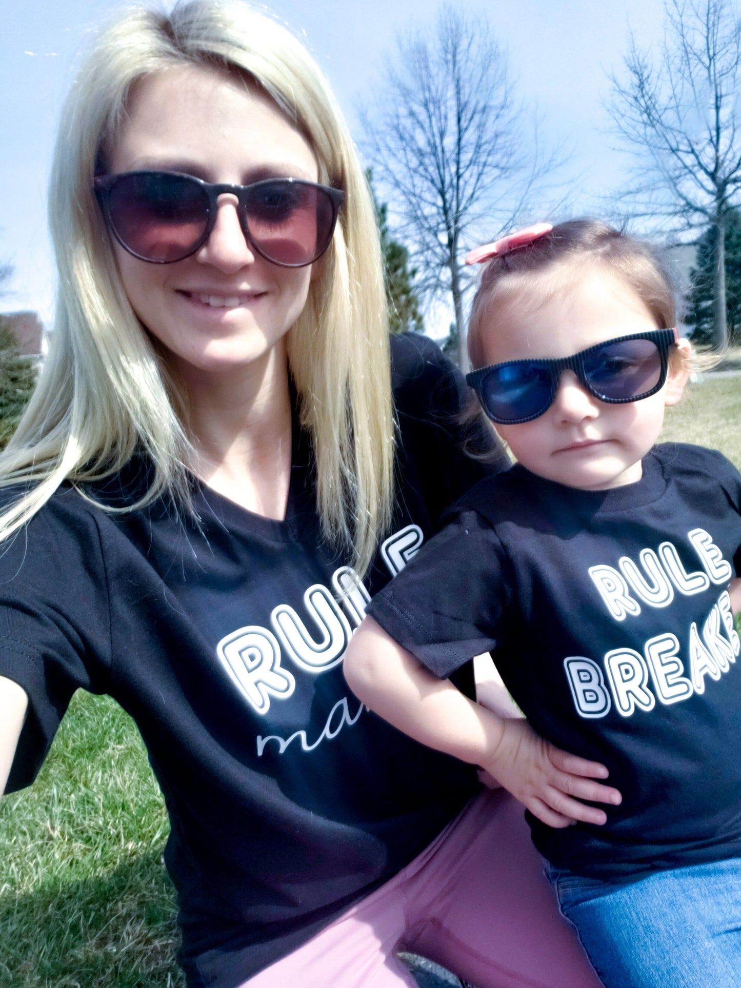 Rule Maker Breaker Matching Mommy and Me Tees