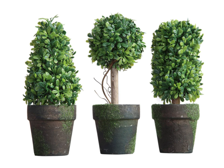 Faux Topiary in Pot