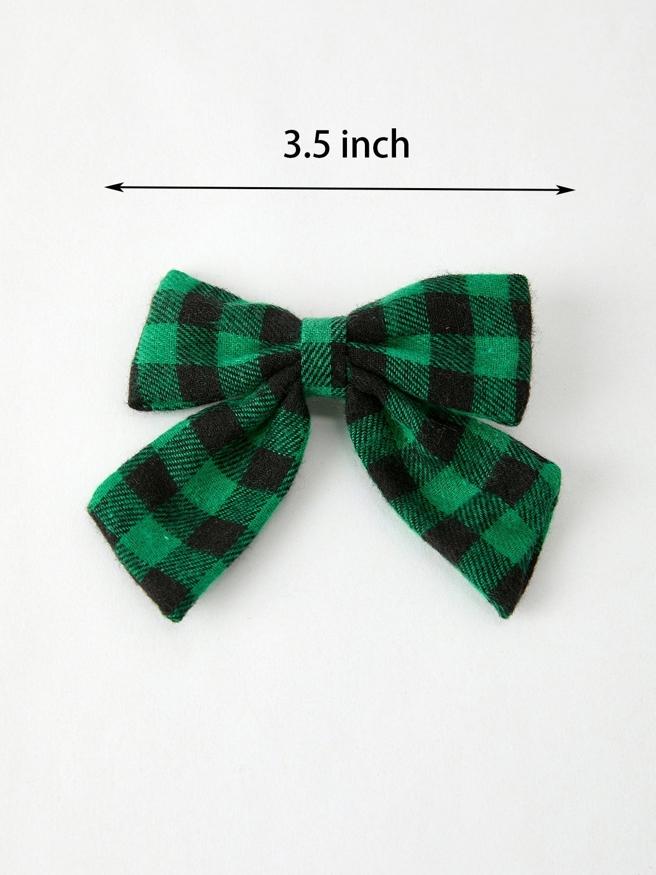 Winter Christmas Plaid Bow Hair Clip
