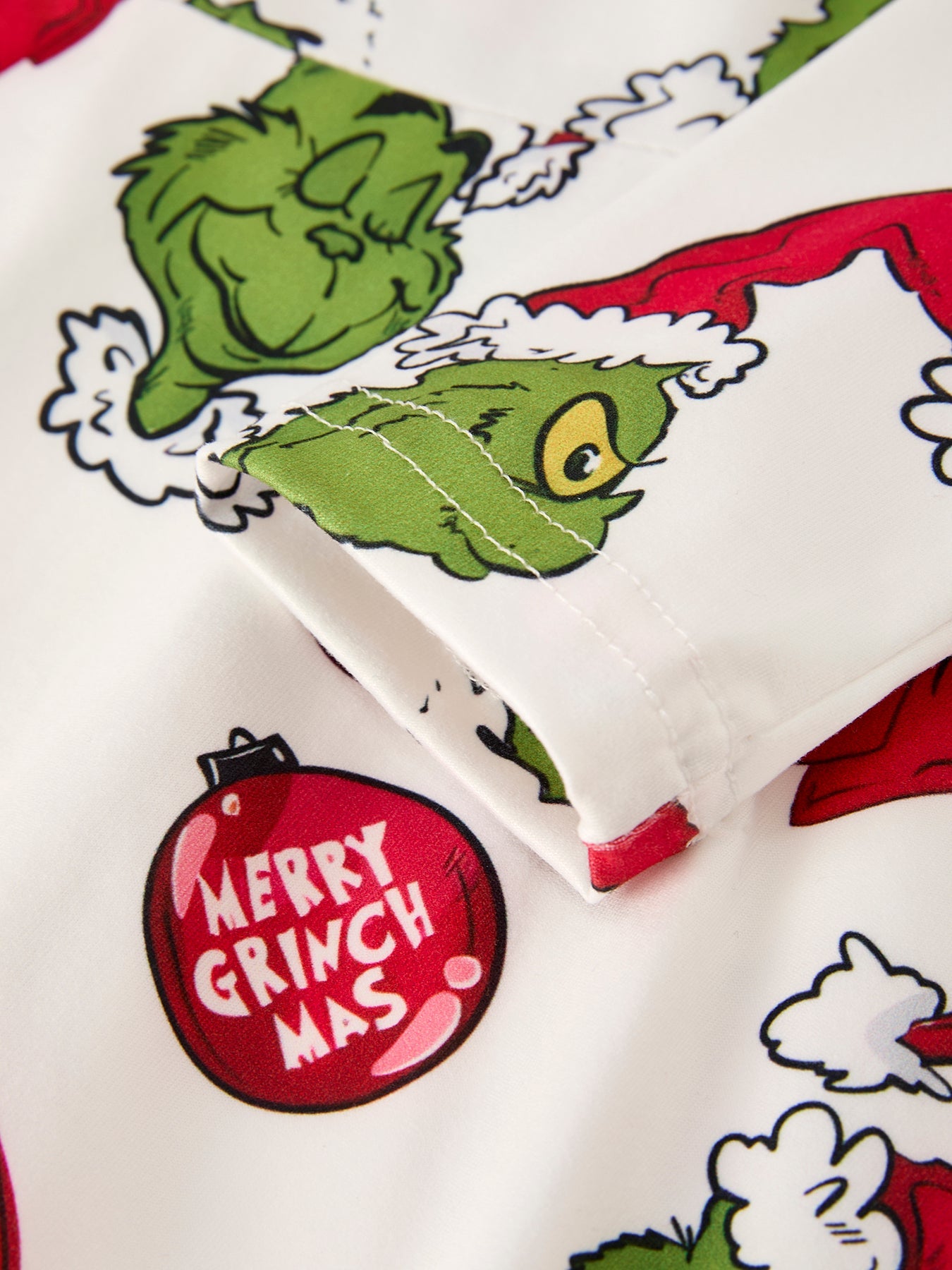 Winter Christmas Santa Hat Character Print Green Girls Dress