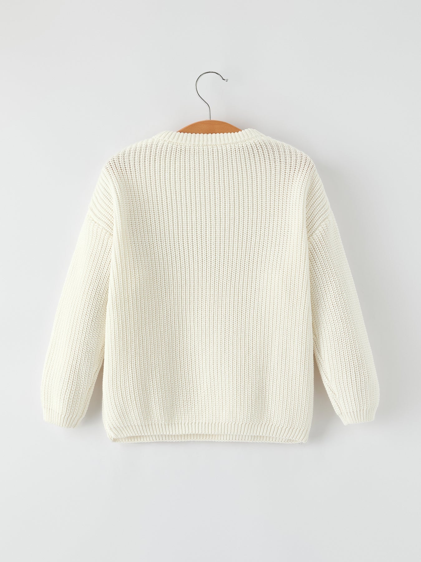 Winter Christmas Girls Character Sequins Pullover Sweater