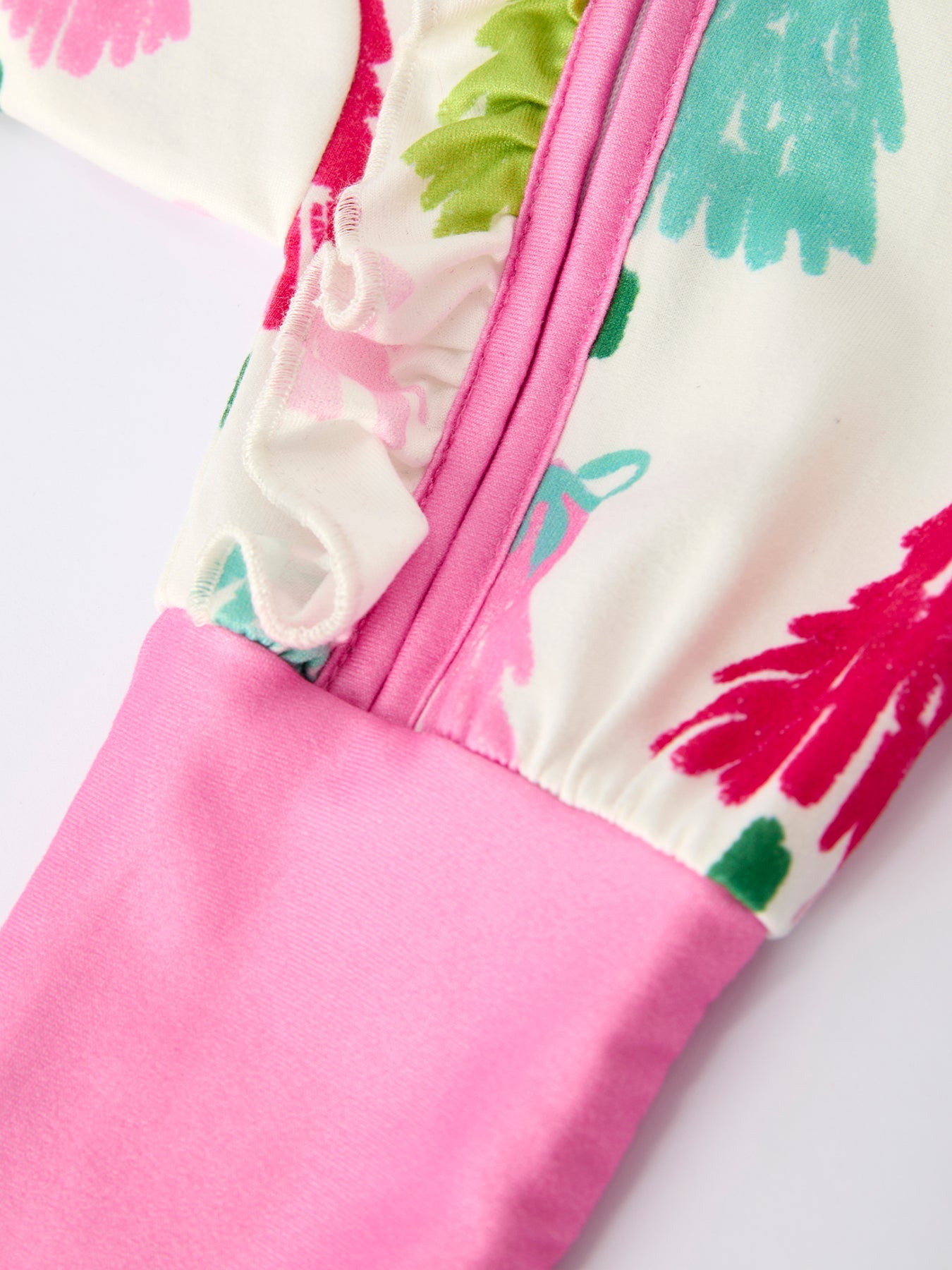 Christmas tree Baby Girls Romper with Long Sleeves