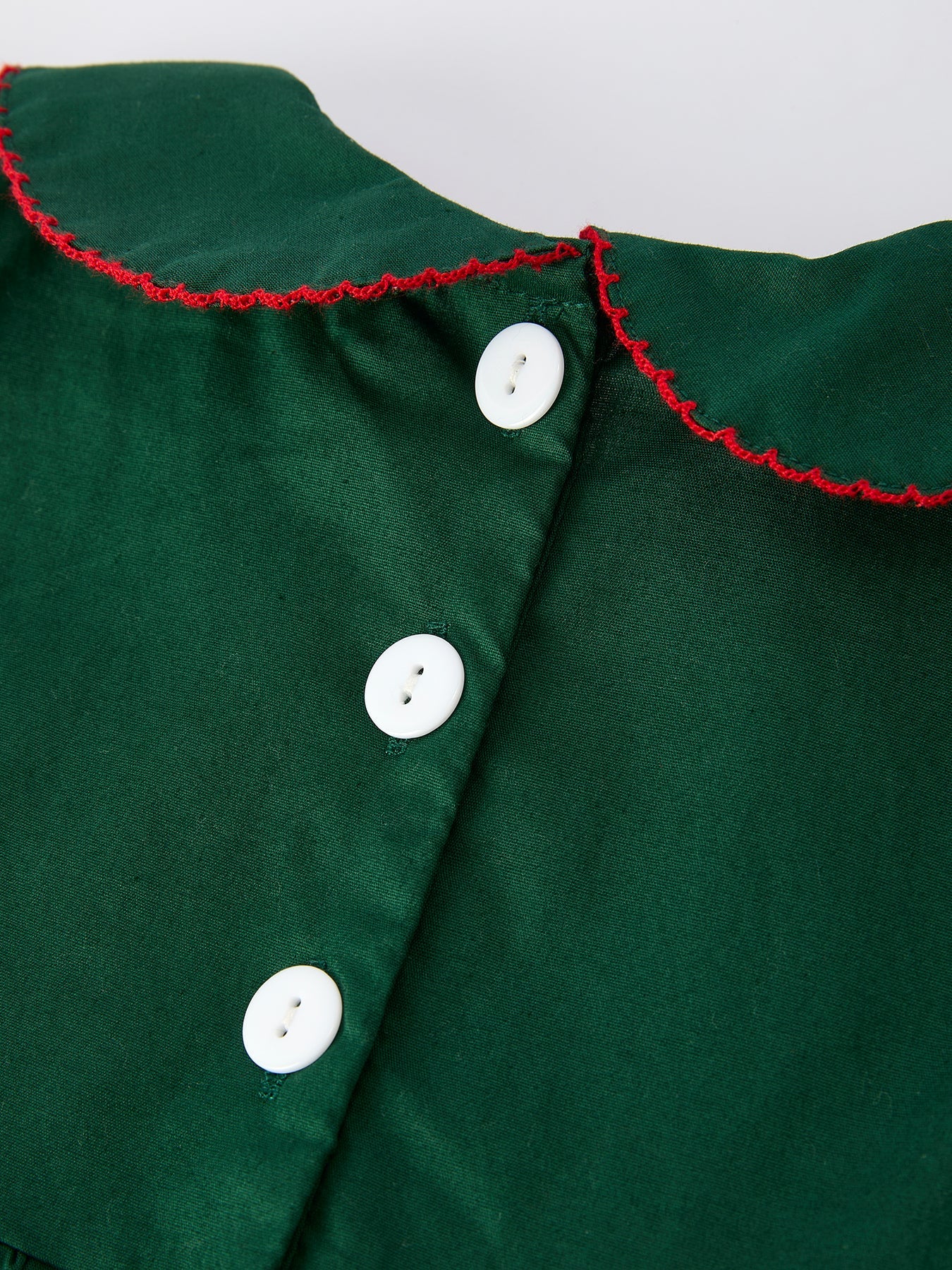 Girls Holiday Outfit – Santa Bow Green Christmas Dress