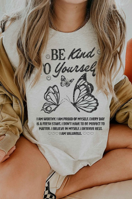 BE KIND TO YOURSELF GRAPHIC TEE ALPHIA Aaria Tees