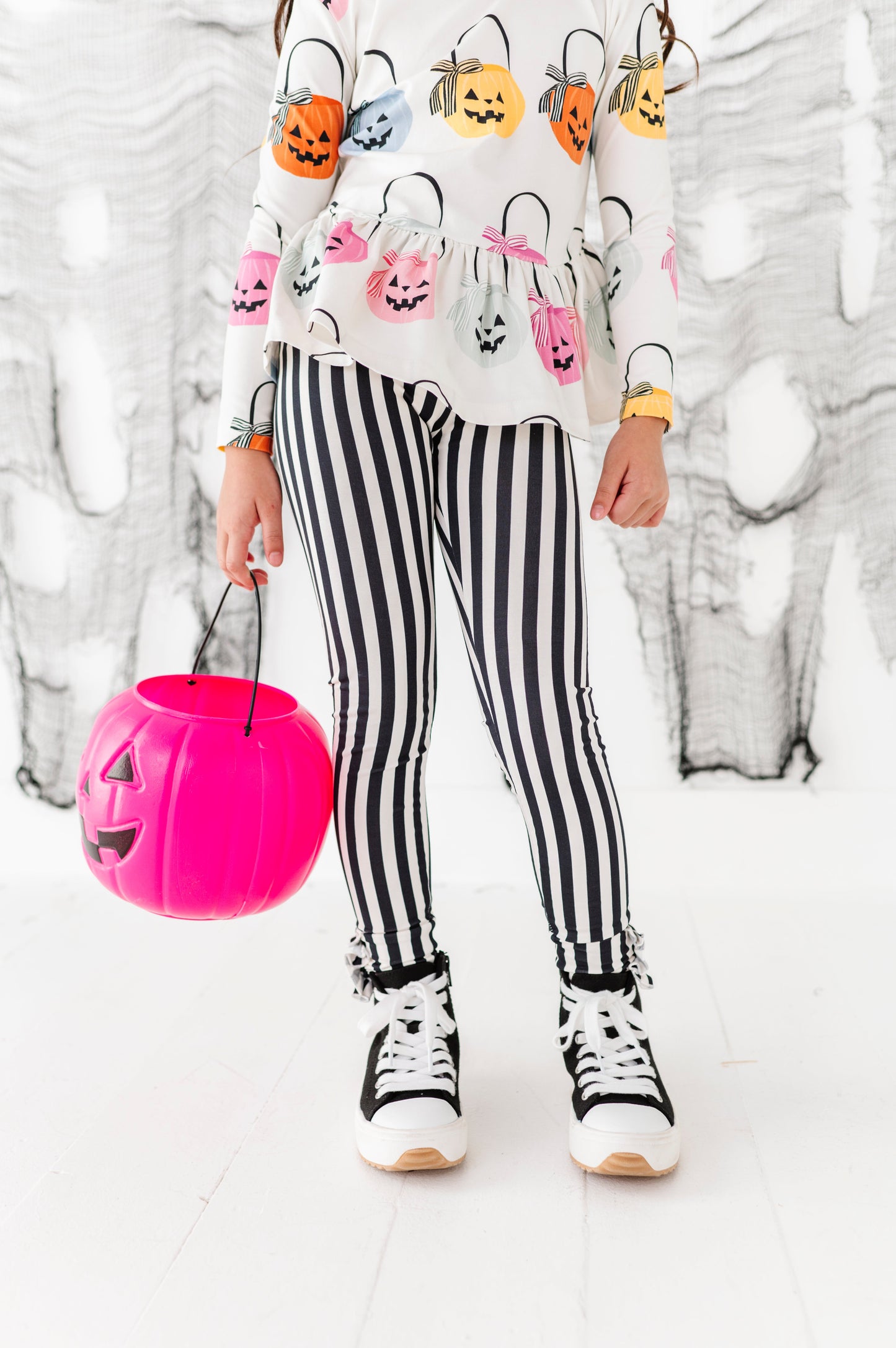 Espresso Striped | (SLIM) LEGGING