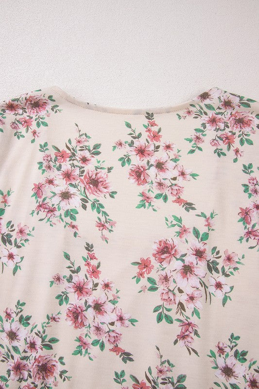 Women's Casual Floral Print Long Sleeve Blouses YNIQUE