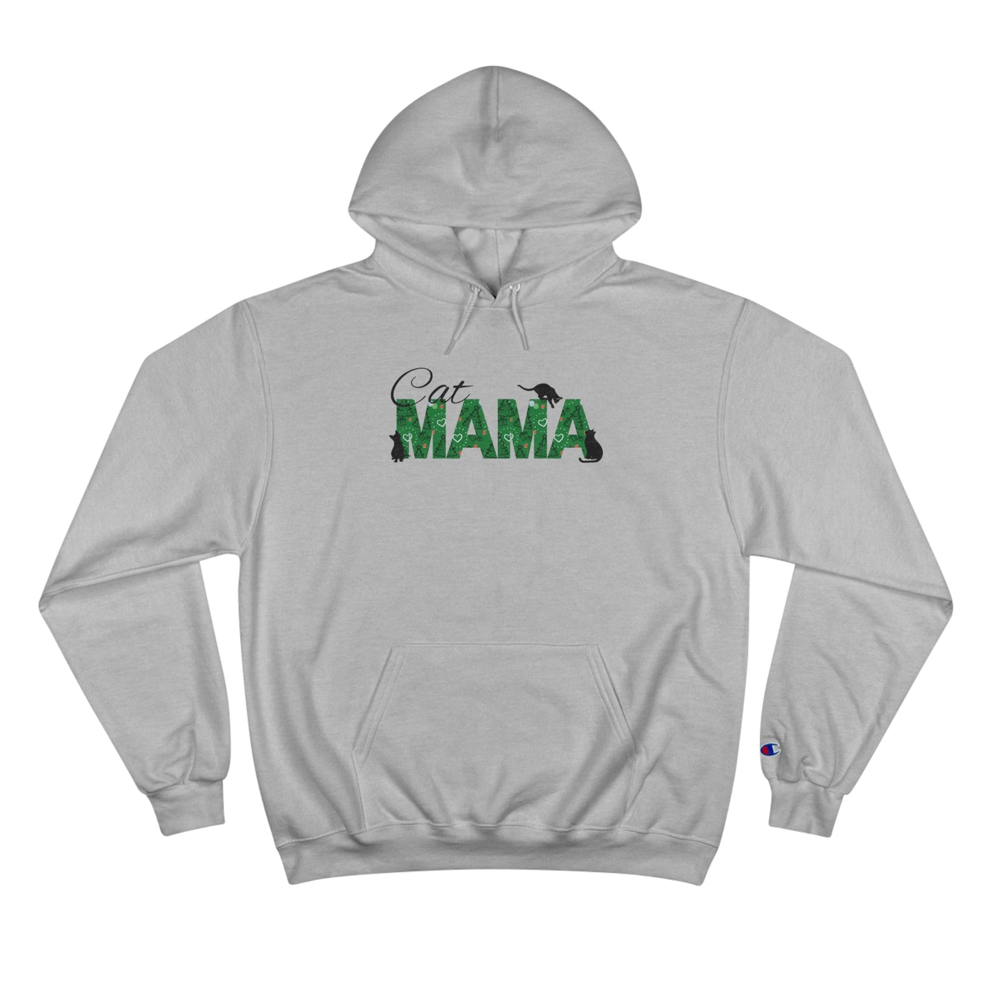 Christmas Cat Mama Champion Hoodie