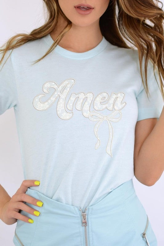 Amen Lace Graphic Tee