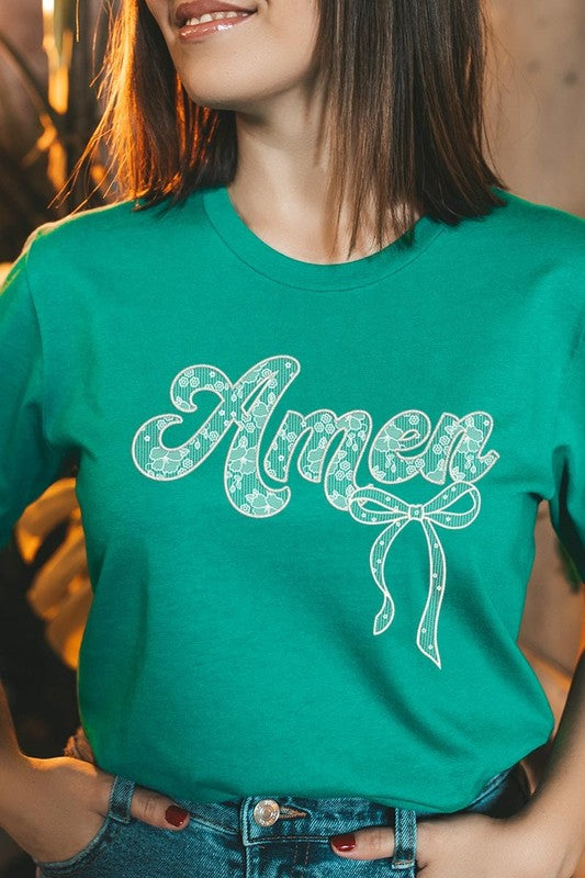 Amen Lace Graphic Tee