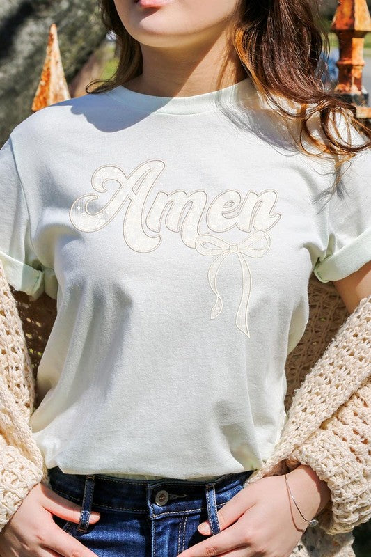 Amen Lace Graphic Tee