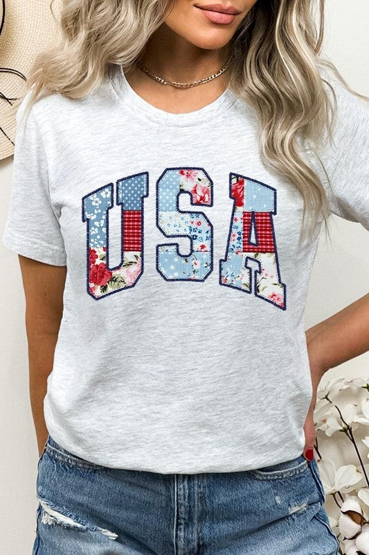 Vintage USA Patchwork Graphic Tee