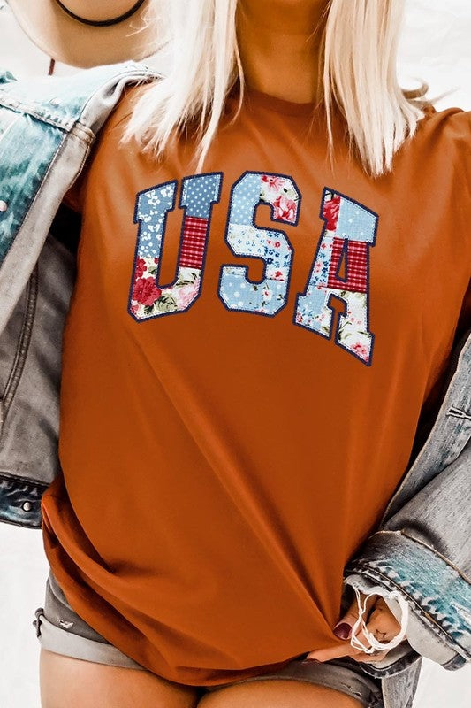 Vintage USA Patchwork Graphic Tee