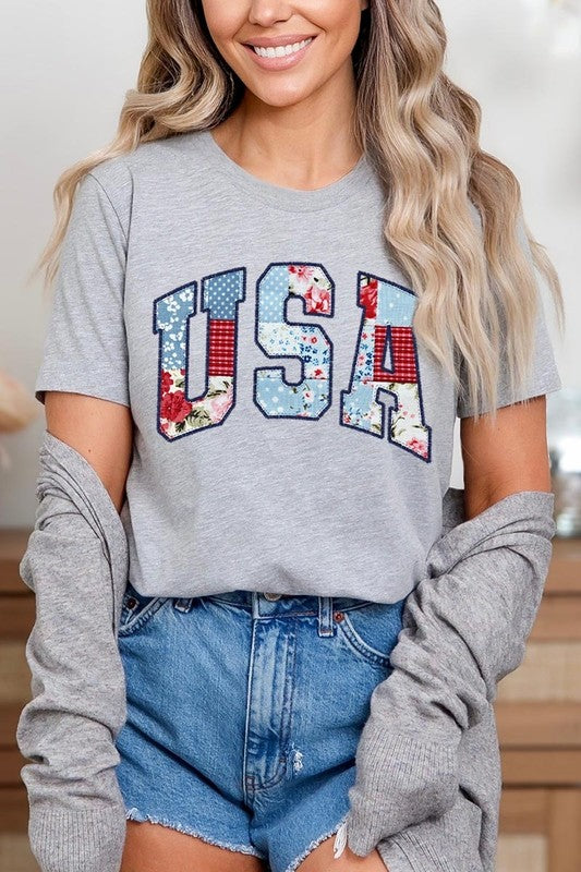 Vintage USA Patchwork Graphic Tee