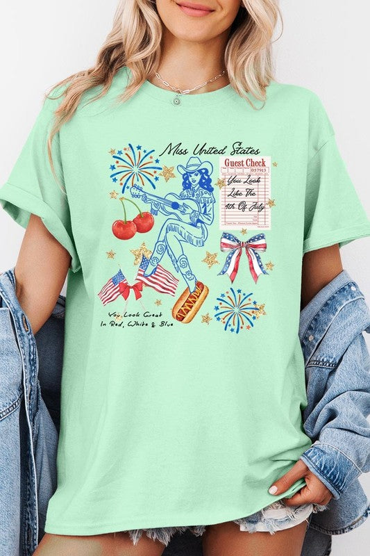 Western 4th Of July Graphic Heavy Cotton Tee