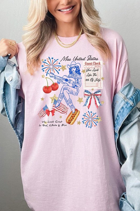 Western 4th Of July Graphic Heavy Cotton Tee