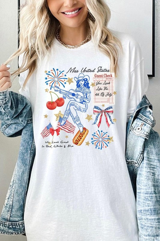 Western 4th Of July Graphic Heavy Cotton Tee