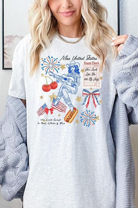 Western 4th Of July Graphic Heavy Cotton Tee