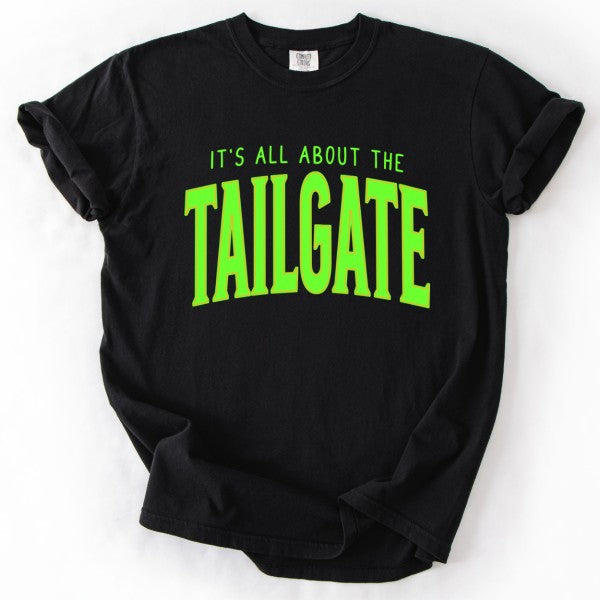 PLUS Football Neon Tailgate Comfort Color Graphic Tee
