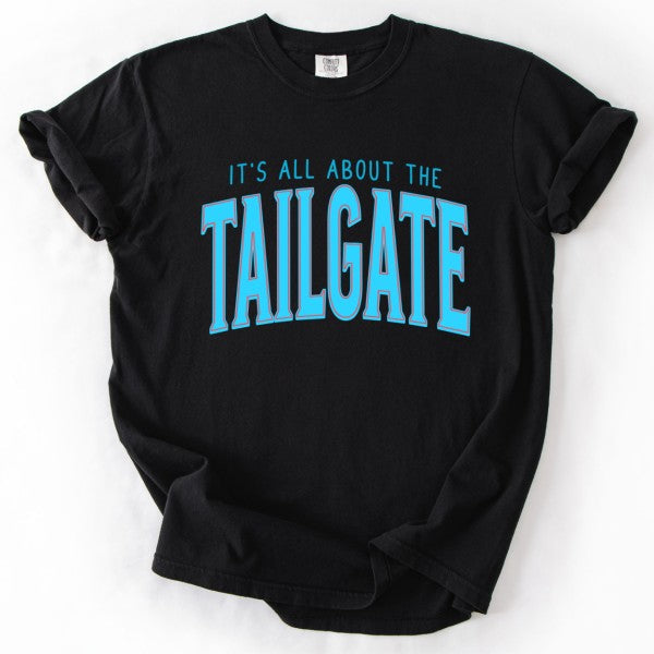 Football Neon Tailgate Comfort Color Graphic Tee