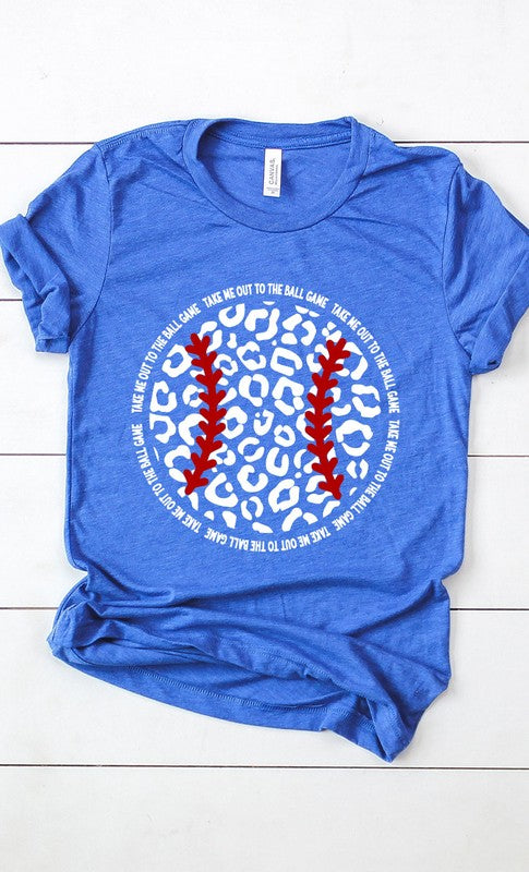 Leopard Baseball Graphic Tee - Aaria Tees