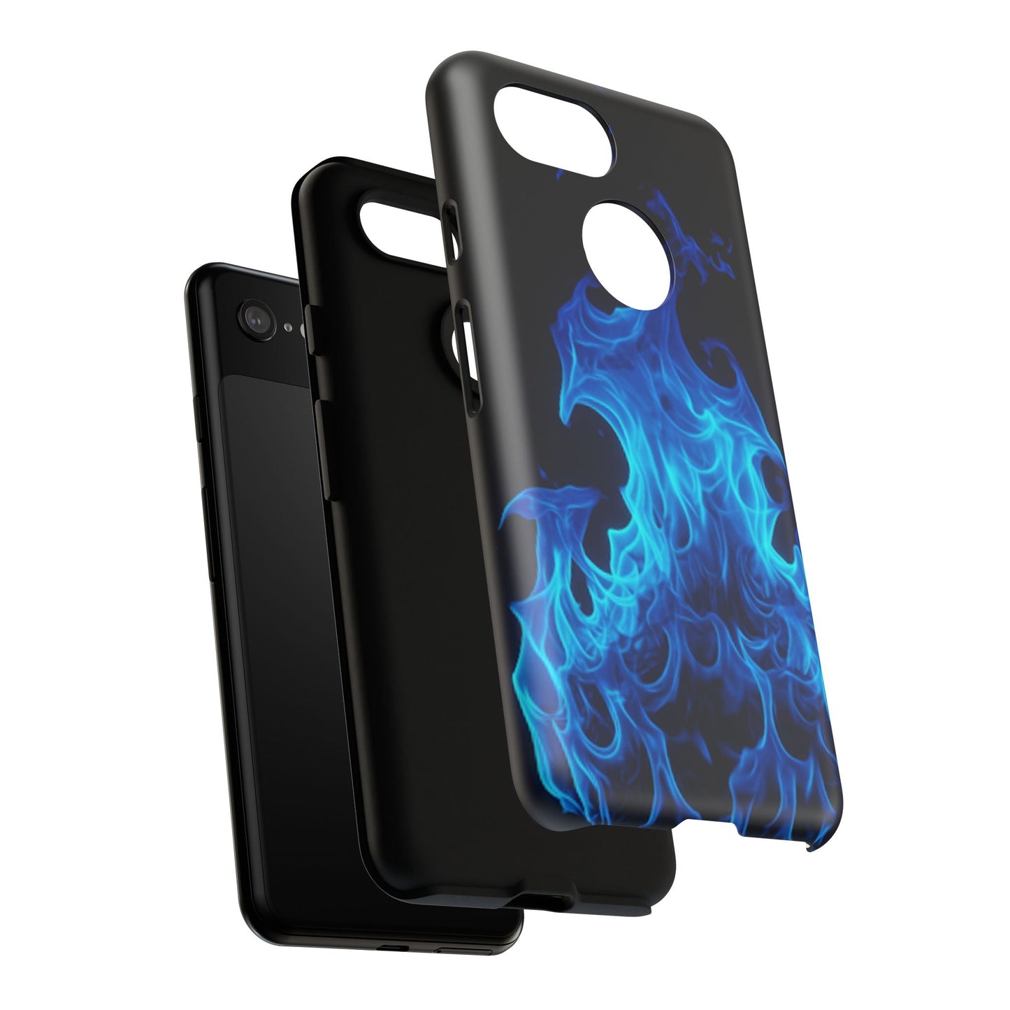 Blue Flames Tough Phone Case