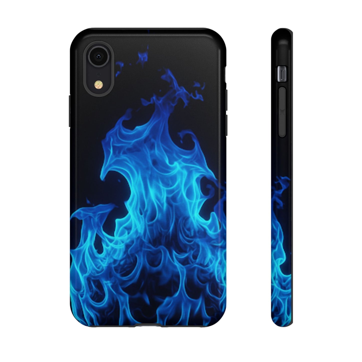 Blue Flames Tough Phone Case