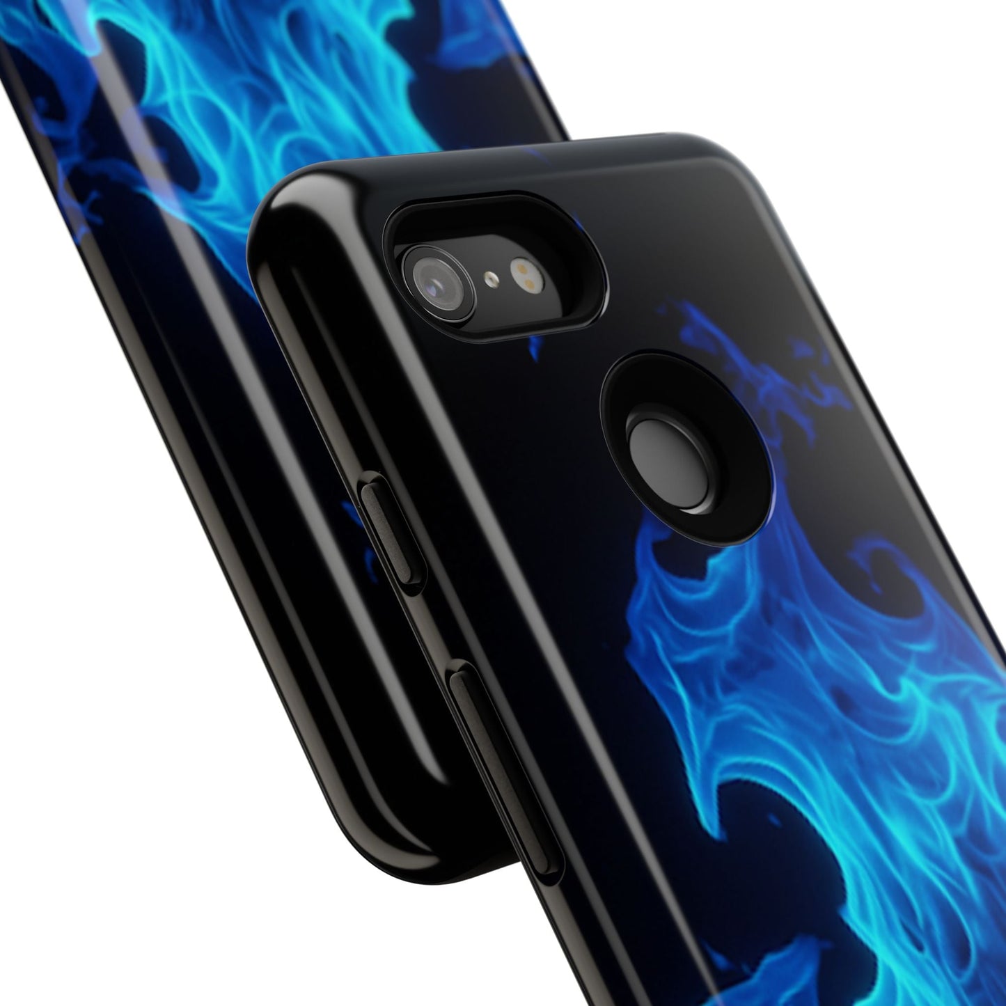 Blue Flames Tough Phone Case