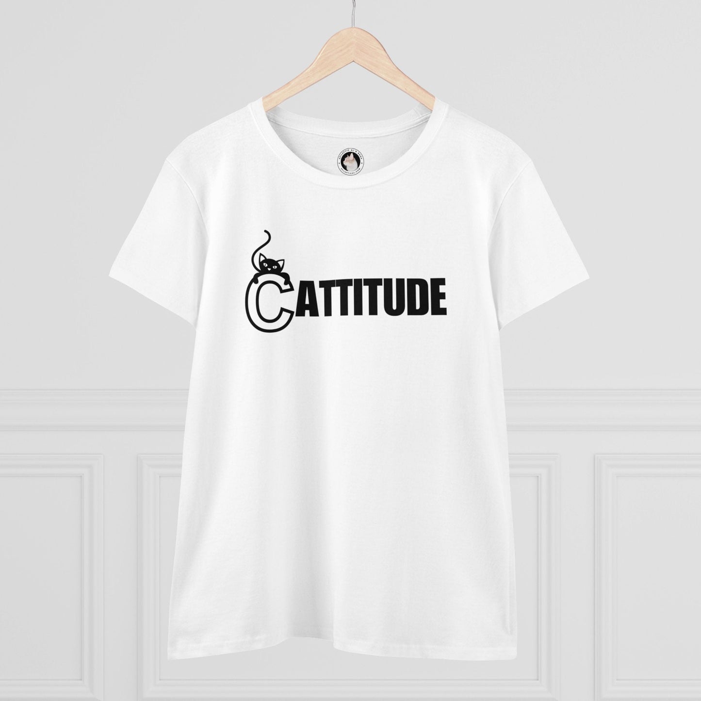 Cattitude Women's Midweight Cotton Tee