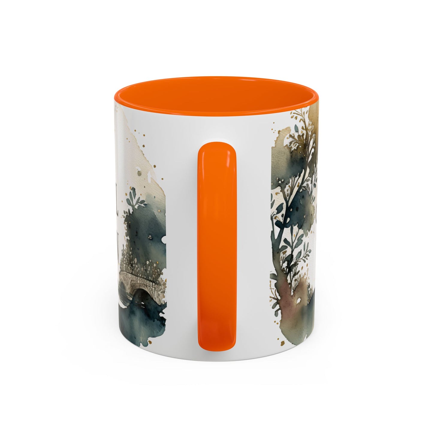 "Just a Small Town Girl" Accent Coffee Mug - Beautiful Watercolor Design for Everyday Enjoyment - Aaria Tees