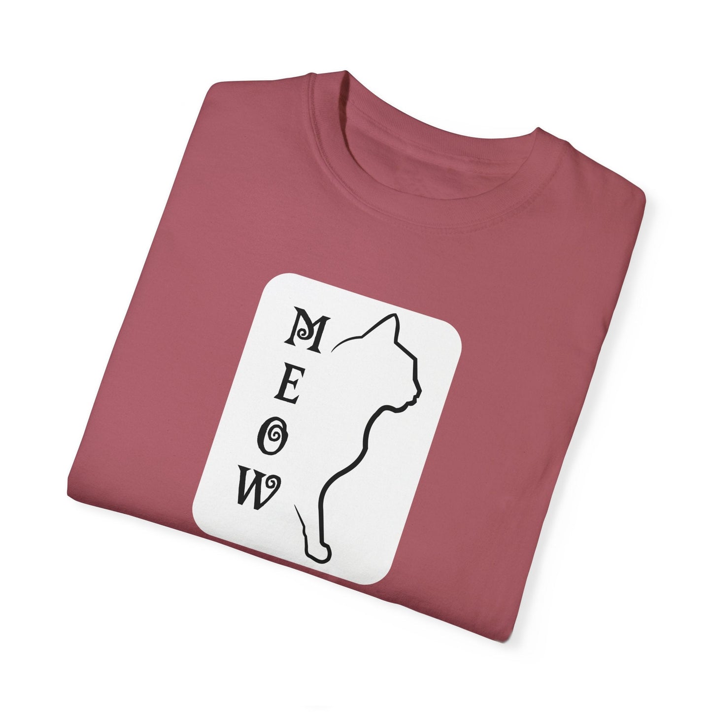 Boxy Meow Unisex Garment-Dyed T-shirt
