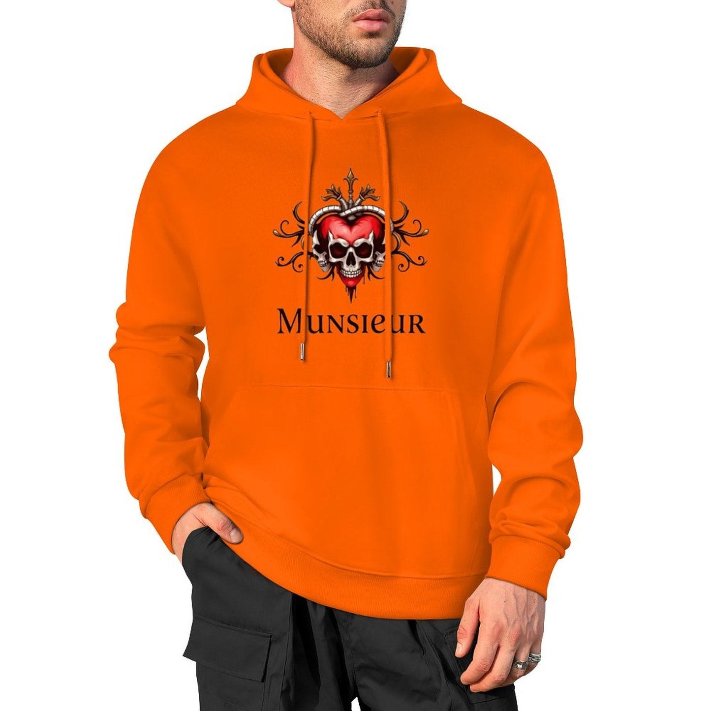 Munsieur Deadly Love: Skull Hoodie for Men