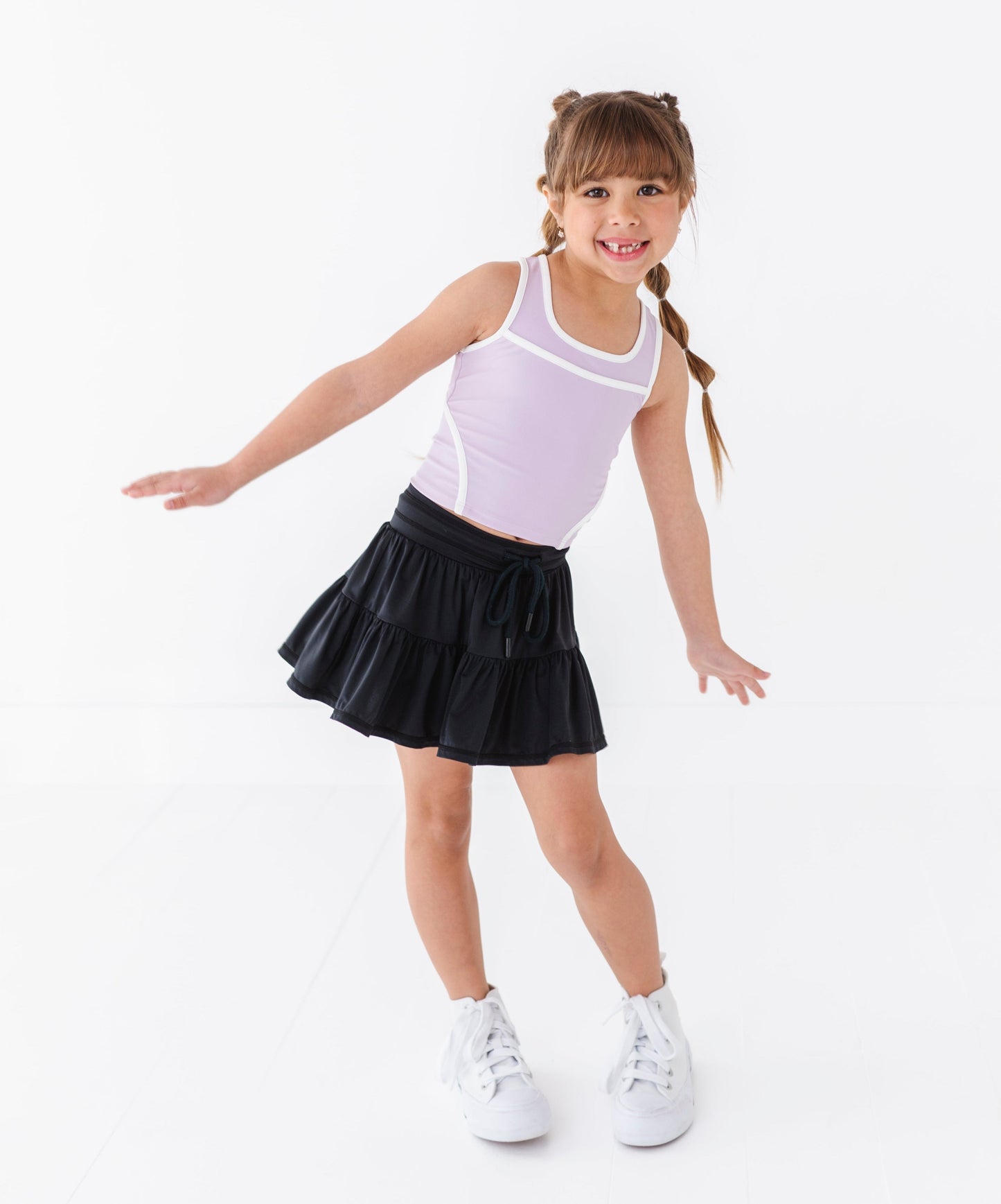 Black | 2-tiered Skort