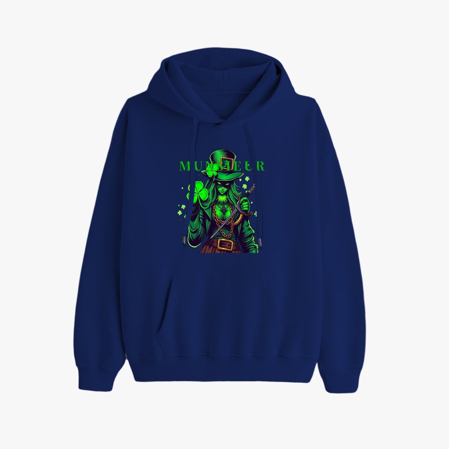 St. Patrick's Day Collection Munsieur Unisex Premium Pullover Hoodie Sweater Clover Gang Betty