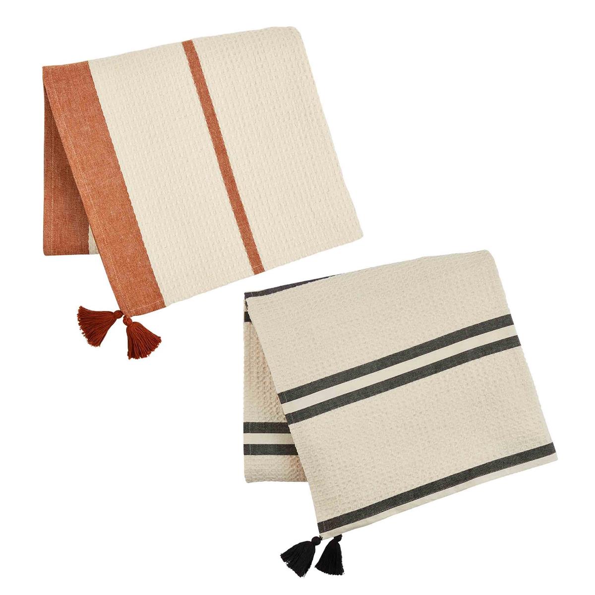 WAFFLE/CHAMBRAY STRIPE BLANKETS