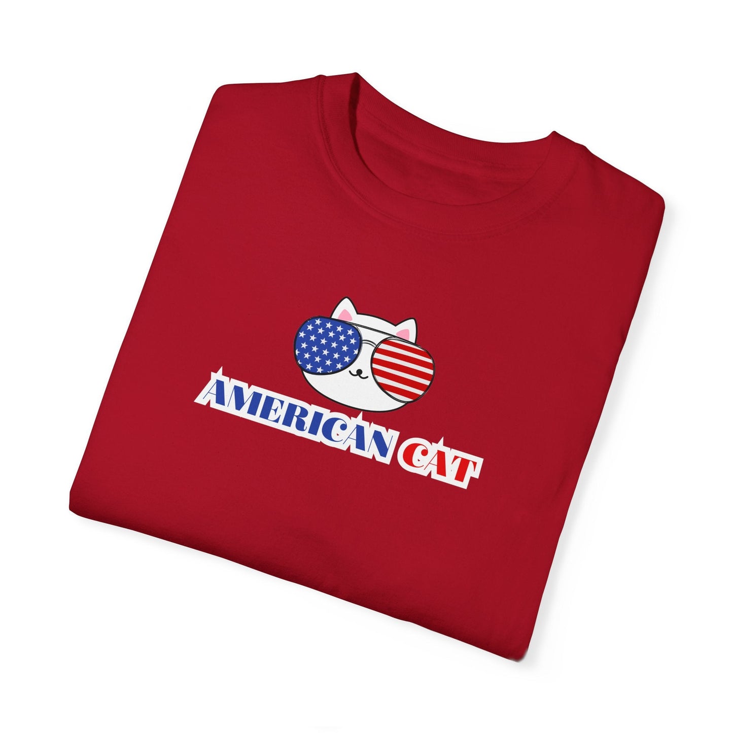 American Cat Unisex Garment-Dyed T-shirt