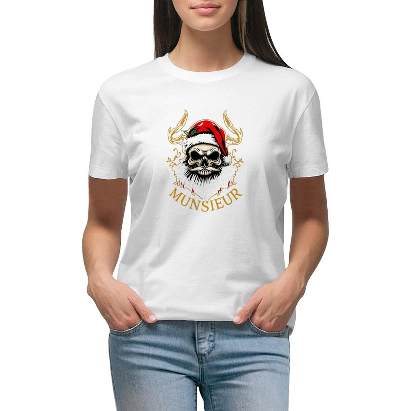 Women's Munsieur T-shirt "Seasons Santa" Christmas Collection