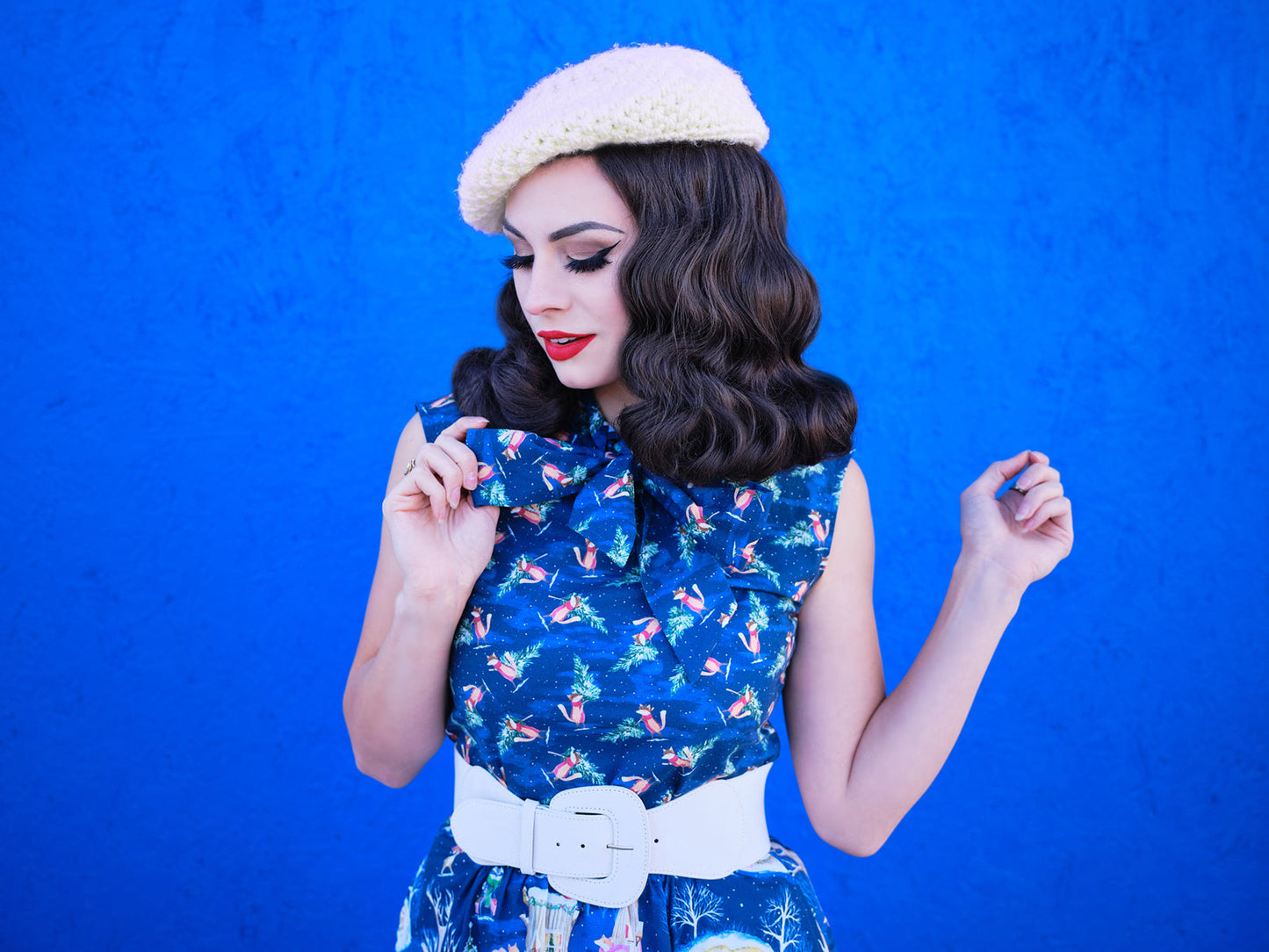 Festive Fox Bow Top