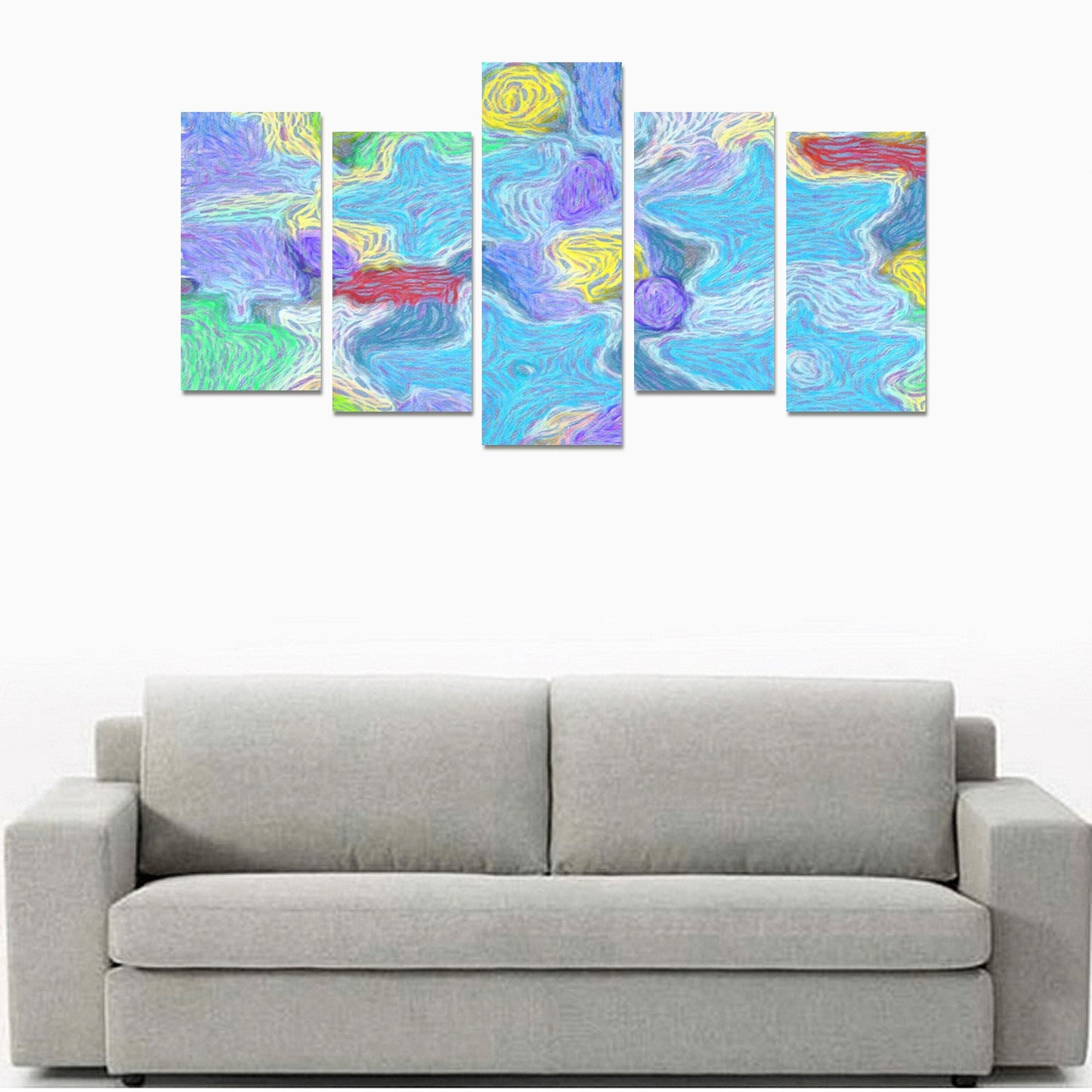 Canvas Wall Art Prints (No Frame) 5-Pieces - "Stars"