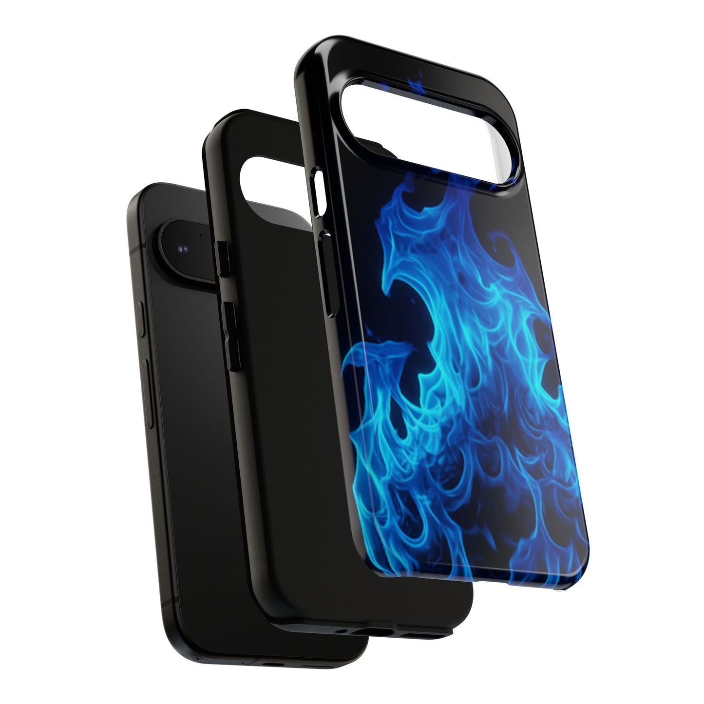 Blue Flames Tough Phone Case
