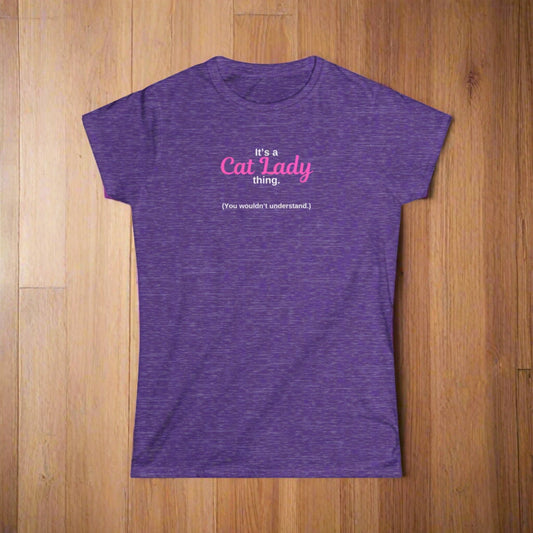 Cat Lady Thing Women's Softstyle Tee