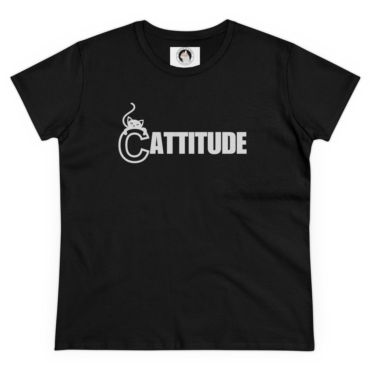 Cattitude Women's Midweight Cotton Tee