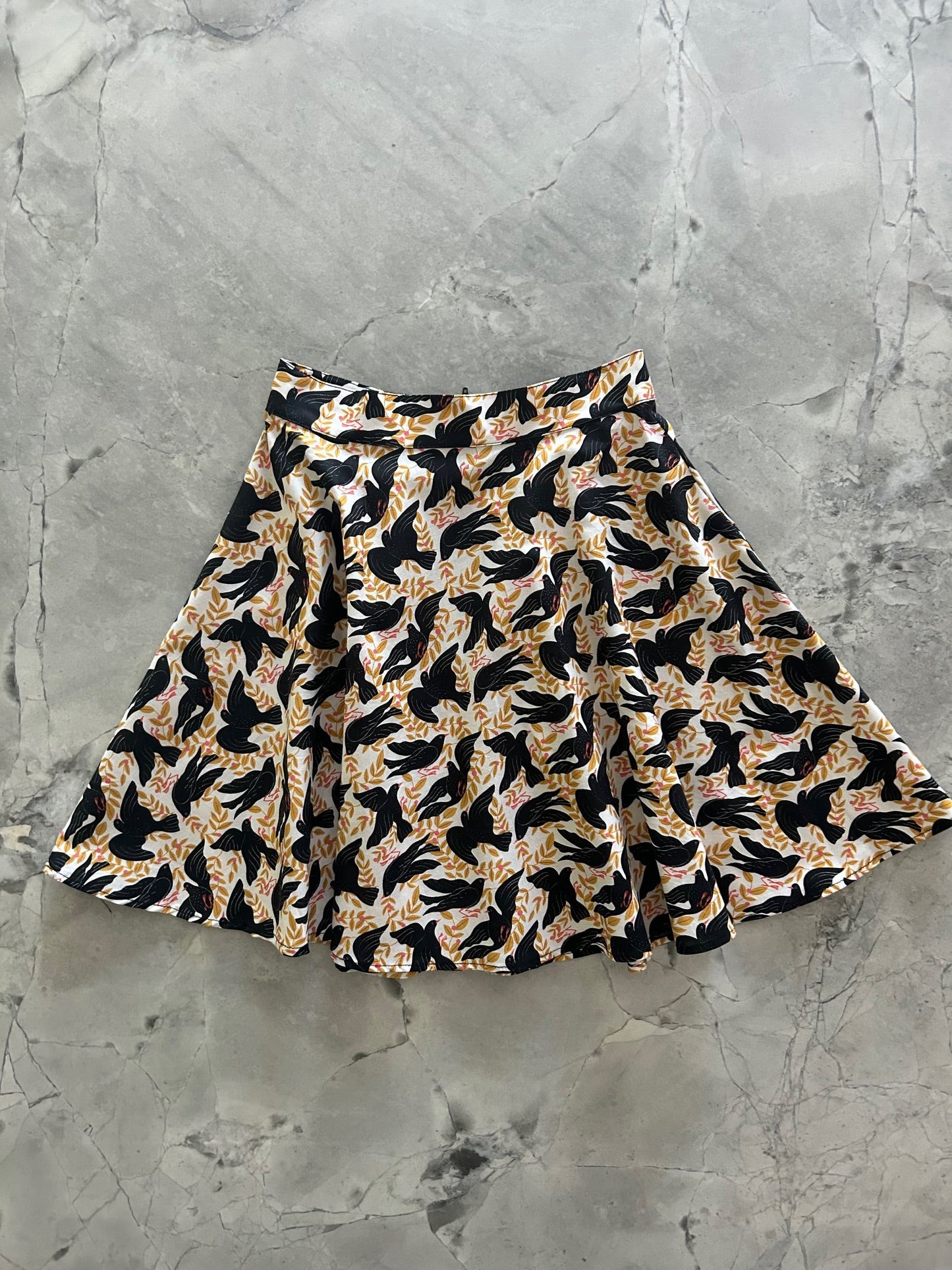 Birds Skater Skirt