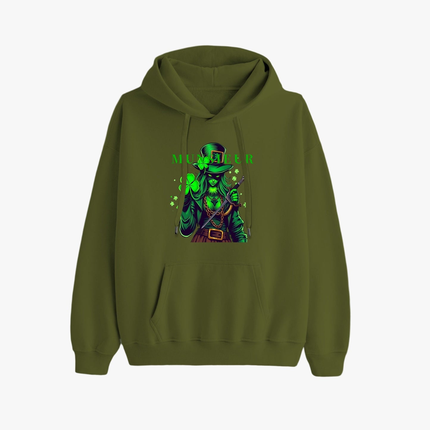 St. Patrick's Day Collection Munsieur Unisex Premium Pullover Hoodie Sweater Clover Gang Betty