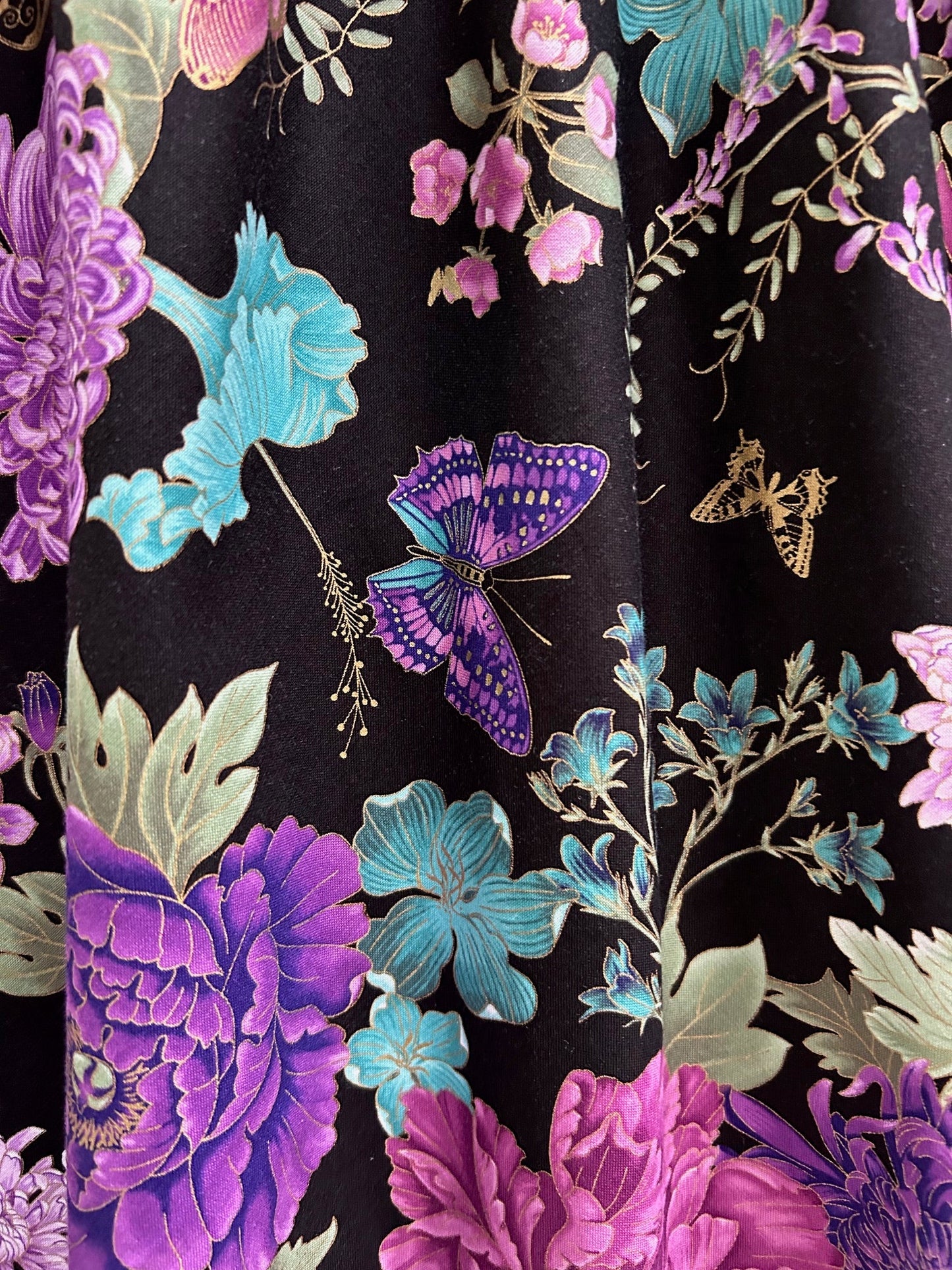 Purple Floral Vintage Dress